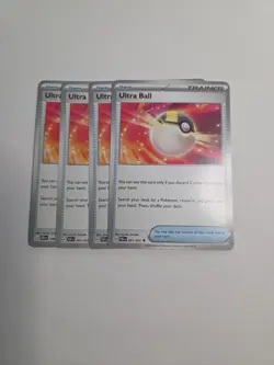4x Ultra Ball - 091/091 - SV: Paldean Fates (PAF) - Pokemon TCG - NM - Image 1