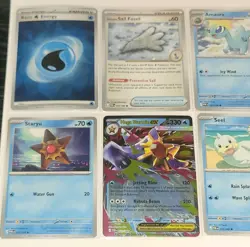 Pokemon Perfect Order Lot Mega Starmie EX 021/088, Holo Dewgong, Staryu, Aurorus - Image 3