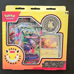 Pokemon Day 2026 Special Edition Box Pikachu Promo Coin 3 Booster Packs - Image 1
