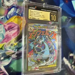 Mega Charizard X ex 023 Me: Mega Evolution Promo Holo EX CGC Pristine 10 Pokemon - Image 2
