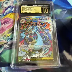 Mega Charizard X ex 023 Me: Mega Evolution Promo Holo EX CGC Pristine 10 Pokemon - Image 4