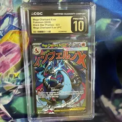 Mega Charizard X ex 023 Me: Mega Evolution Promo Holo EX CGC Pristine 10 Pokemon - Image 5