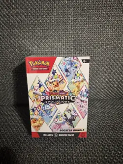 Pokemon Scarlet & Violet Prismatic Evolutions Booster Bundle Box 6 Booster Packs - Image 1