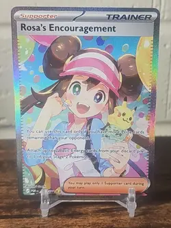 Pokemon TCG Rosa's Encouragement 123/088 Perfect Order SIR - Image 1