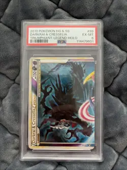 2010 Pokemon HG And SS Darkrai And Cresselia Triumphant-legend-holo PSA 6 - Image 1