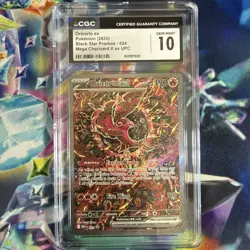 Oricorio ex Pokemon Black Star Promos 024 Mega Charizard UPC CGC Gem Mint 10 - Image 1