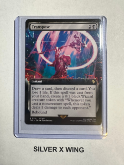 Transpose Extended Art x1, MTG, Magic the Gathering, Final Fantasy, FIC, NM - Image 1