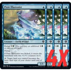 MTG Pixie Illusionist (Dominaria United) 061/281 (NEAR MINT) (4X) - Image 1