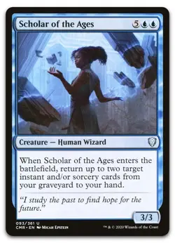 Scholar of the Ages #93 (NM) Commander Legends CMR Magic MTG - Image 1