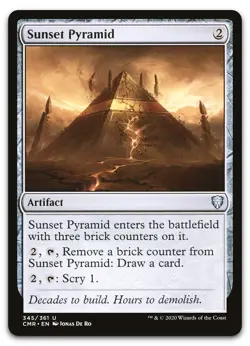 Sunset Pyramid #345 (NM) Commander Legends CMR Magic MTG - Image 1