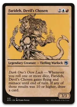 Farideh, Devil's Chosen (Showcase) #339 (NM) Forgotten Realms AFR Magic MTG - Image 1