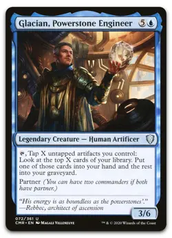 Glacian, Powerstone Engineer #72 (NM) Commander Legends CMR Magic MTG - Image 1