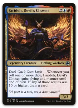 Farideh, Devil's Chosen #221 (NM) Forgotten Realms AFR Magic MTG - Image 1