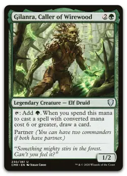 Gilanra, Caller of Wirewood #230 (NM) Commander Legends CMR Magic MTG - Image 1