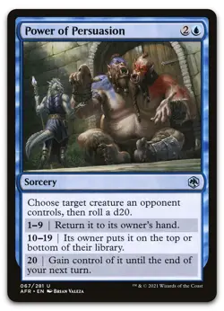 Power of Persuasion #67 (NM) Forgotten Realms AFR Magic MTG - Image 1