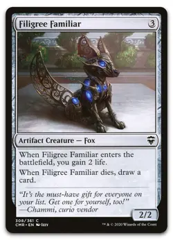 Filigree Familiar #308 (NM) Commander Legends CMR Magic MTG - Image 1