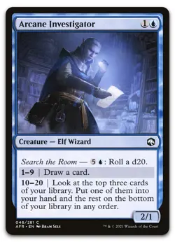 Arcane Investigator #46 (NM) Forgotten Realms AFR Magic MTG - Image 1