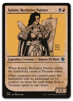 Kalain, Reclusive Painter (Showcase) #342 (NM) Forgotten Realms AFR Magic MTG - Image 1