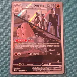 Pokemon ASC Team Rocket's Dugtrio 239/217 Holo Full Art Rare English HP 100 - Image 1
