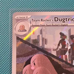 Pokemon ASC Team Rocket's Dugtrio 239/217 Holo Full Art Rare English HP 100 - Image 3