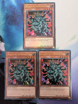 YuGiOh! Manju of the Ten Thousand Hands GFP2-EN099 x 3 PLAYSET Ultra Rare - Image 1