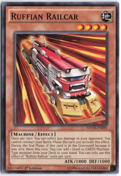 Yugioh - Ruffian Railcar NECH-EN090 1st Edition - The New Challengers - Image 1