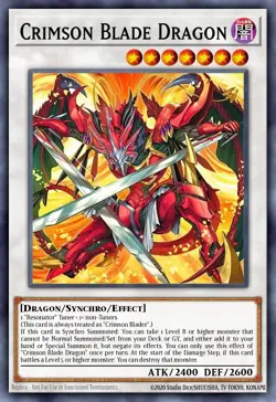 BLZD-E037 Crimson Blade Dragon Ultra Rare 1st Edition YuGiOh Preorder - Image 1