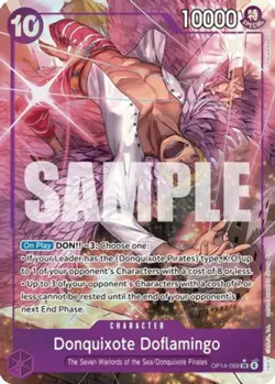 [ALTERNATE ART] Donquixhote Doflamingo - OP14-069 (OP14-069) SR - One Piece The - Image 1