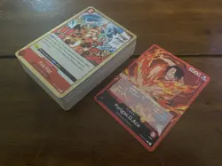 Portgas D Ace Red Fire Fist OP12 Complete Deck - One Piece TCG Ready To Play - Image 1