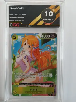 One Piece ENGLISH Nami (ST29-008) (V.2) Starter Deck: Egghead CGG 9,5/10+ OP067E - Image 2