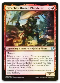 Breeches, Brazen Plunderer #165 (Foil) (NM) Commander Legends CMR Magic MTG - Image 1
