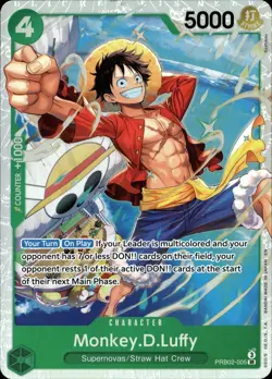 One Piece TCG • Monkey.D.Luffy PRB02-005 • Super Rare • ENG/NM - Image 1