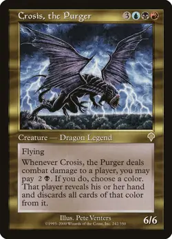Crosis, the Purger Invasion HEAVILY PLD Blue Black Red Rare MAGIC CARD ABUGames - Image 1