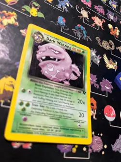 2000 Pokemon Card Team Rocket MP Dark Weezing 14/82 Unlimited Holo WOTC LP - Image 4