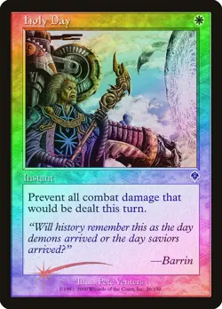 Holy Day FOIL Invasion PLD White Common MAGIC THE GATHERING MTG CARD ABUGames - Image 1