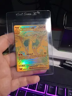 Pokemon TCG Mega Evolution Phantasmal Flames Mega Charizard x EX Gold Card - Image 1