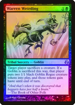 Warren Weirding FOIL Morningtide PLD Black Uncommon MAGIC MTG CARD ABUGames - Image 1