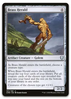 Brass Herald #301 (NM) Commander Legends CMR Magic MTG - Image 1