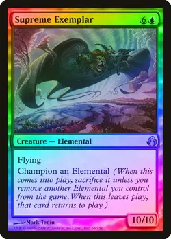 Supreme Exemplar FOIL Morningtide HEAVILY PLD Blue Rare MAGIC MTG CARD ABUGames - Image 1