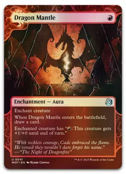 Dragon Mantle #41 (Foil) (NM) Wilds of Eldraine WOT Magic MTG - Image 1