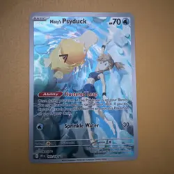 Pokemon TCG Destined Rivals Misty's Psyduck Illustration Card 193/182 - Image 1