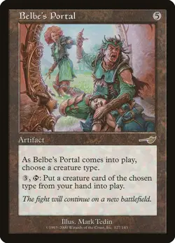 Belbe's Portal Nemesis HEAVILY PLD Artifact Rare MAGIC GATHERING CARD ABUGames - Image 1