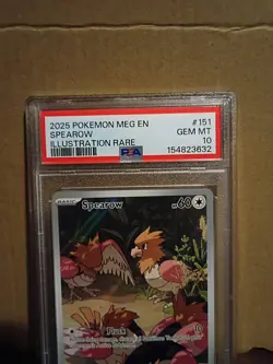 Spearow 151/132 Mega Evolutions Illustration Rare Pokemon Card PSA 10 - Image 3