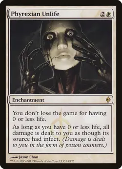 Phyrexian Unlife New Phyrexia HEAVILY PLD White Rare MAGIC MTG CARD ABUGames - Image 1