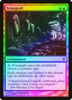 Xenograft FOIL New Phyrexia HEAVILY PLD Blue Rare MAGIC GATHERING CARD ABUGames - Image 1