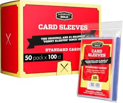 Penny Sleeves for Trading Cards - 5000 Count Card 5000 Sleeves, Clear - Image 1