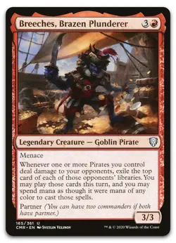 Breeches, Brazen Plunderer #165 (NM) Commander Legends CMR Magic MTG - Image 1