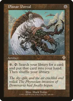 Planar Portal Invasion HEAVILY PLD Artifact Rare MAGIC GATHERING CARD ABUGames - Image 1