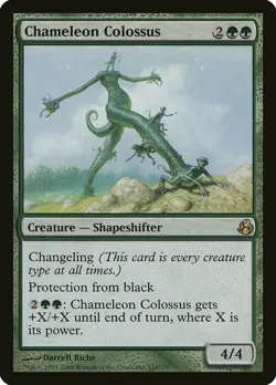 Chameleon Colossus Morningtide NM Green Rare MAGIC THE GATHERING CARD ABUGames - Image 1