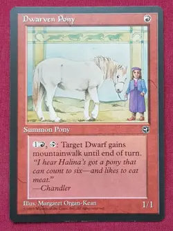 Magic The Gathering HOMELANDS DWARVEN PONY red card MTG - Image 1